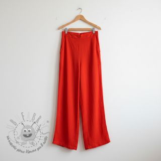 Tessuto di cotone con lino red