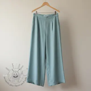 Tessuto di cotone con lino old blue