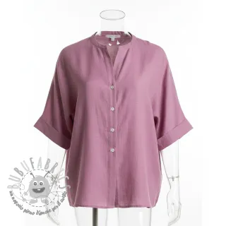 Tessuto di cotone con lino old pink