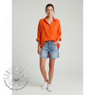 Tessuto di cotone con lino orange