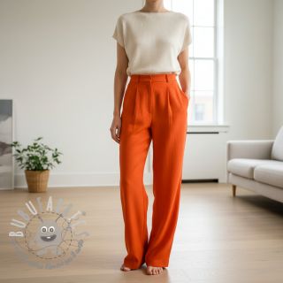 Tessuto di cotone con lino orange