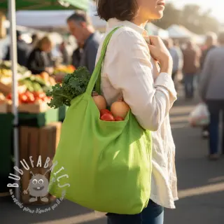 Tessuto di cotone con lino lime