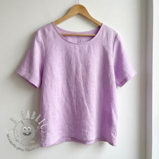 Tessuto di cotone con lino lilac