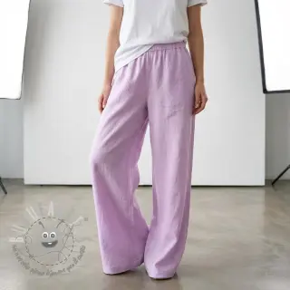 Tessuto di cotone con lino lilac