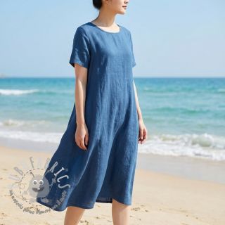 Tessuto di cotone con lino jeans