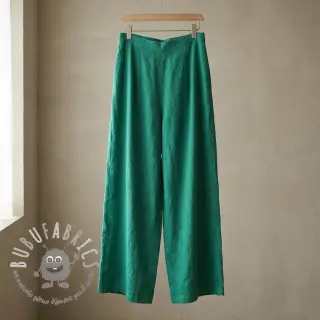 Tessuto di cotone con lino apple green