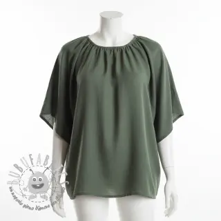 Tessuto di cotone con lino army