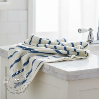 Spugna YARN DYED Stripe SMALL light blue