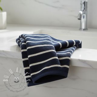 Spugna YARN DYED Stripe BIG dark blue