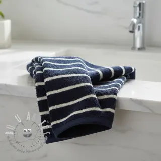 Spugna YARN DYED Stripe BIG dark blue