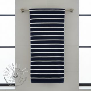 Spugna YARN DYED Stripe BIG dark blue
