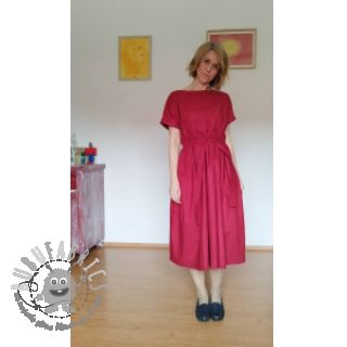 Popeline di cotone wine