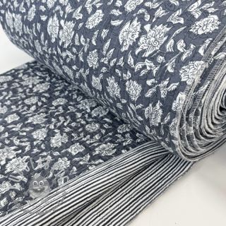 Tessuto di cotone QUILT Gange gris