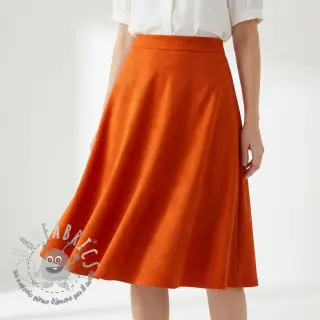 Tessuto scamosciato stretch SCUBA orange