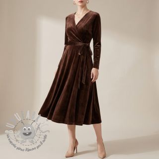 Velluto VELVET STRETCH dark brown