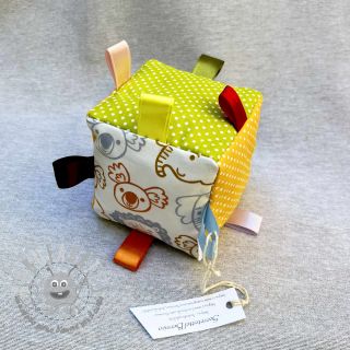 Tessuto di cotone Safari animals ecru