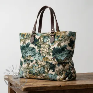 Tessuto decorativo jacquard Aubusson emeraude