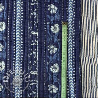 Tessuto di cotone QUILT Gange bleu