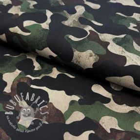 Tessuto di cotone Camouflage green digital print