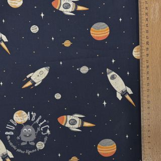 Tessuto di cotone Space digital print