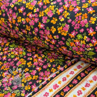 Tessuto di cotone VOILE STEPPED Ophelia flower digital print