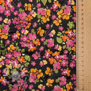 Tessuto di cotone VOILE STEPPED Ophelia flower digital print