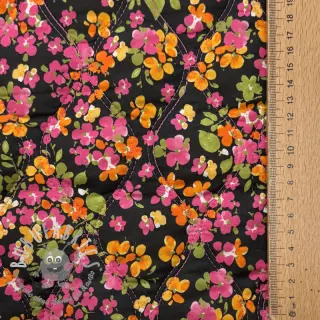 Tessuto di cotone VOILE STEPPED Ophelia flower digital print