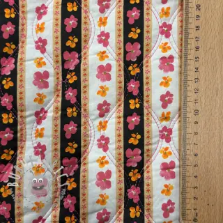 Tessuto di cotone VOILE STEPPED Ophelia flower digital print