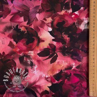 Tessuto di cotone SATIN Zurie flower digital print