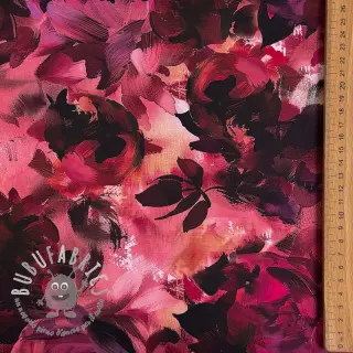 Tessuto di cotone SATIN Zurie flower digital print