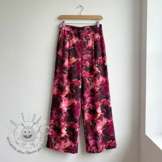 Tessuto di cotone SATIN Zurie flower digital print