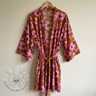 Tessuto di cotone SATIN Flower Kala caramel