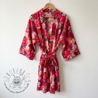 Tessuto di cotone VOILE Tanja flowers digital print