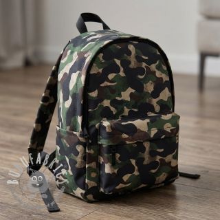 Tessuto di cotone Camouflage green digital print