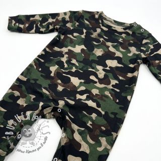 Tessuto di cotone Camouflage green digital print