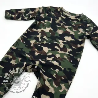 Tessuto di cotone Camouflage green digital print