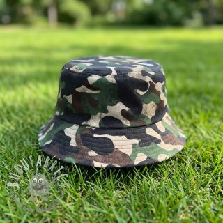 Tessuto di cotone Camouflage green digital print