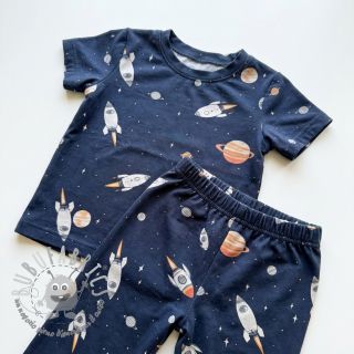 Tessuto di cotone Space digital print