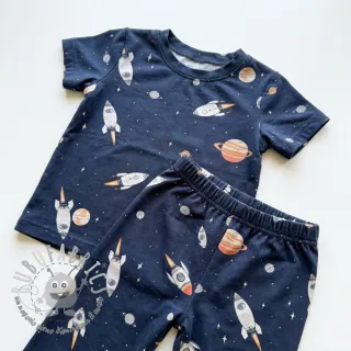 Tessuto di cotone Space digital print