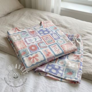 Tessuto di cotone Patchwork digital print