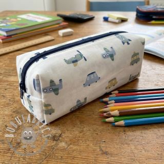 Tessuto di cotone Vehicles white