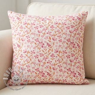 Tessuto di cotone Fine flowers pink