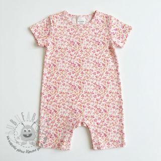 Tessuto di cotone Fine flowers pink