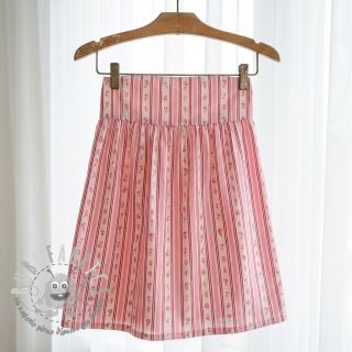 Tessuto di cotone Fine flowers STRIPE pink