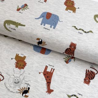 Jersey Safari melange light grey