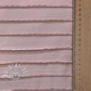 Jersey RUFFLES powder pink
