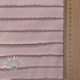 Jersey RUFFLES powder pink
