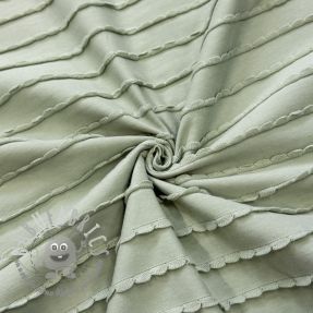 Jersey RUFFLES sage