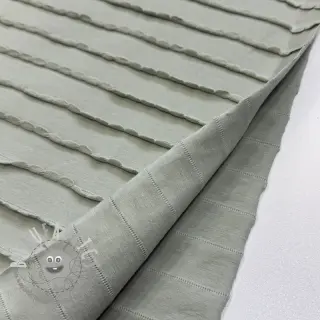 Jersey RUFFLES sage