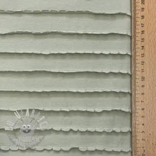 Jersey RUFFLES sage